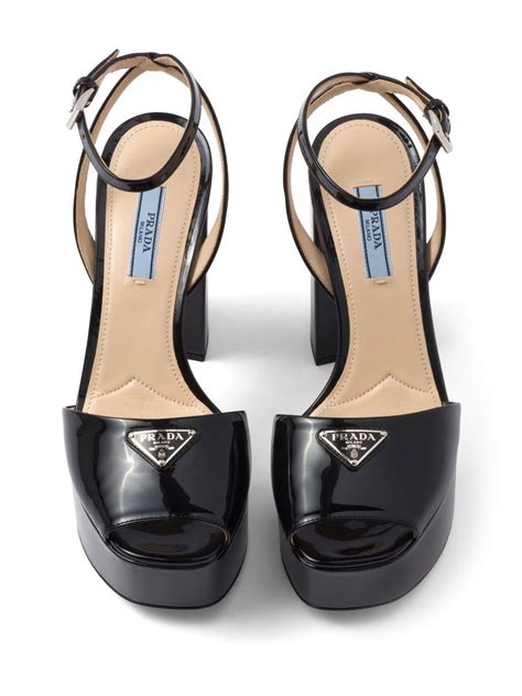 prada patent leather shoes men|prada chunky heel sandal.